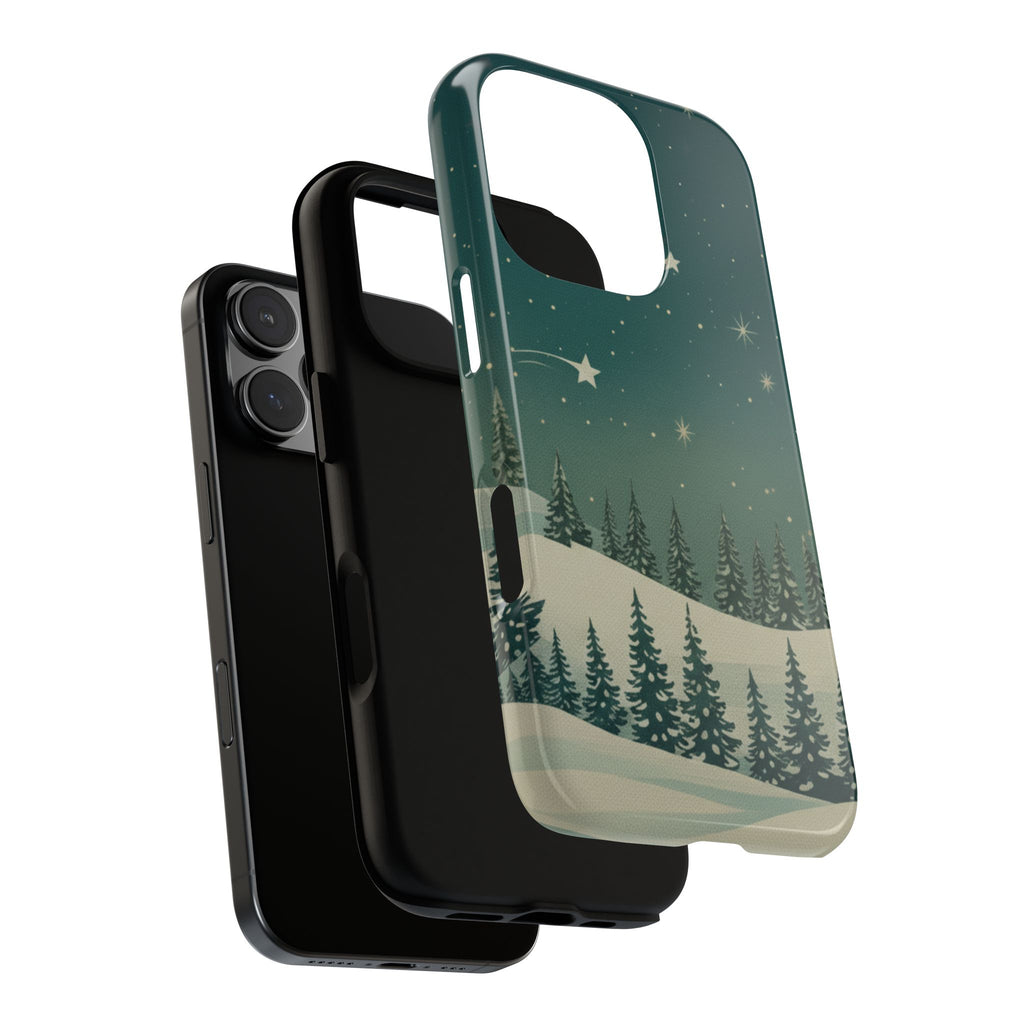 Winter Night Sky iPhone Case - Christmas Holiday Collection