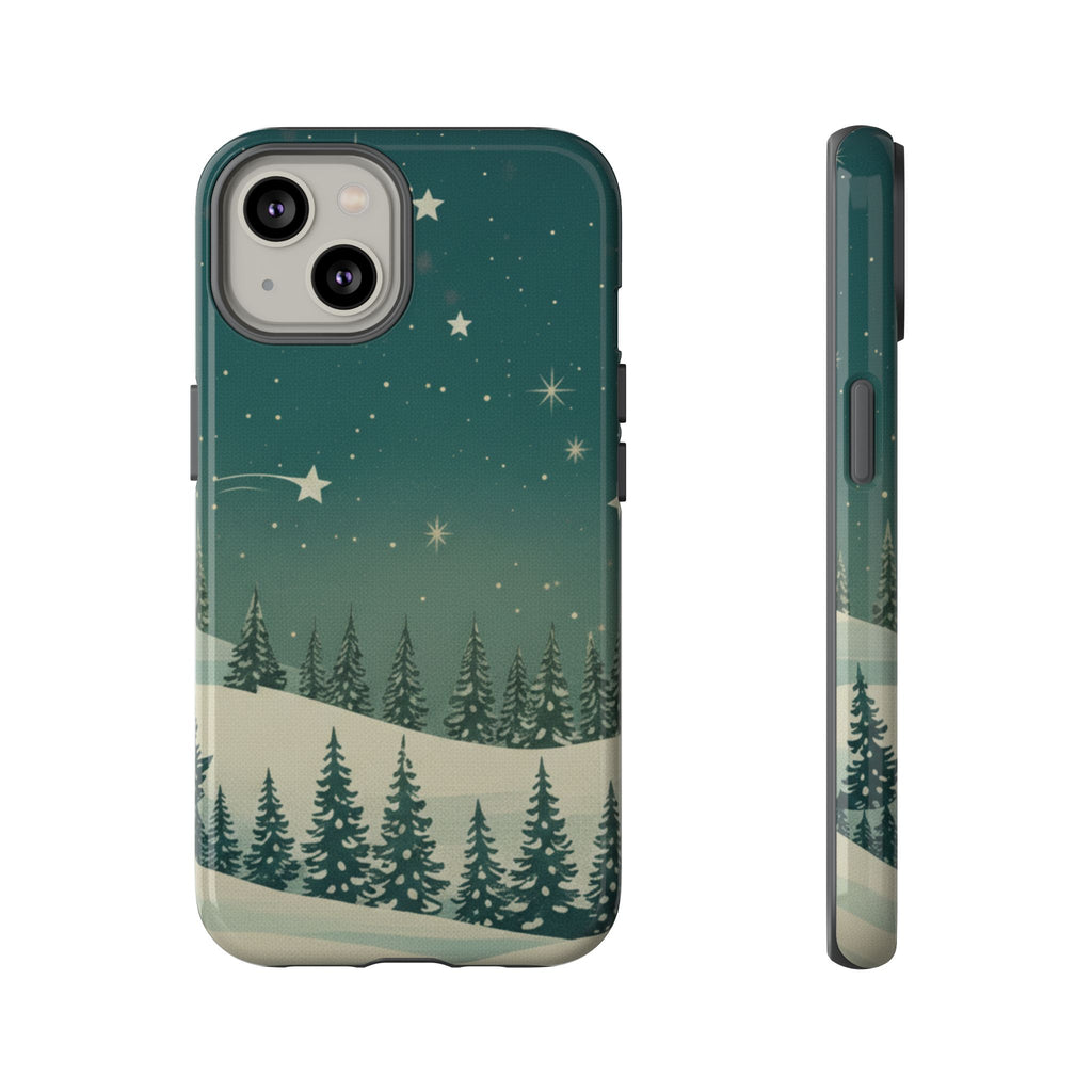Winter Night Sky iPhone Case - Christmas Holiday Collection