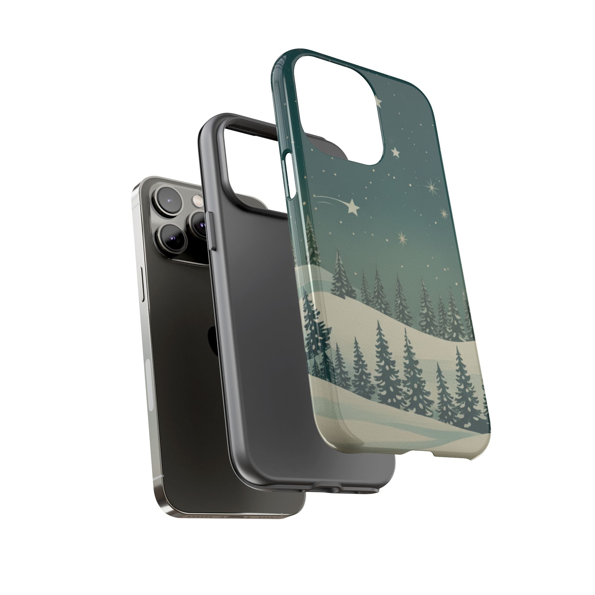Winter Night Sky iPhone Case - Christmas Holiday Collection