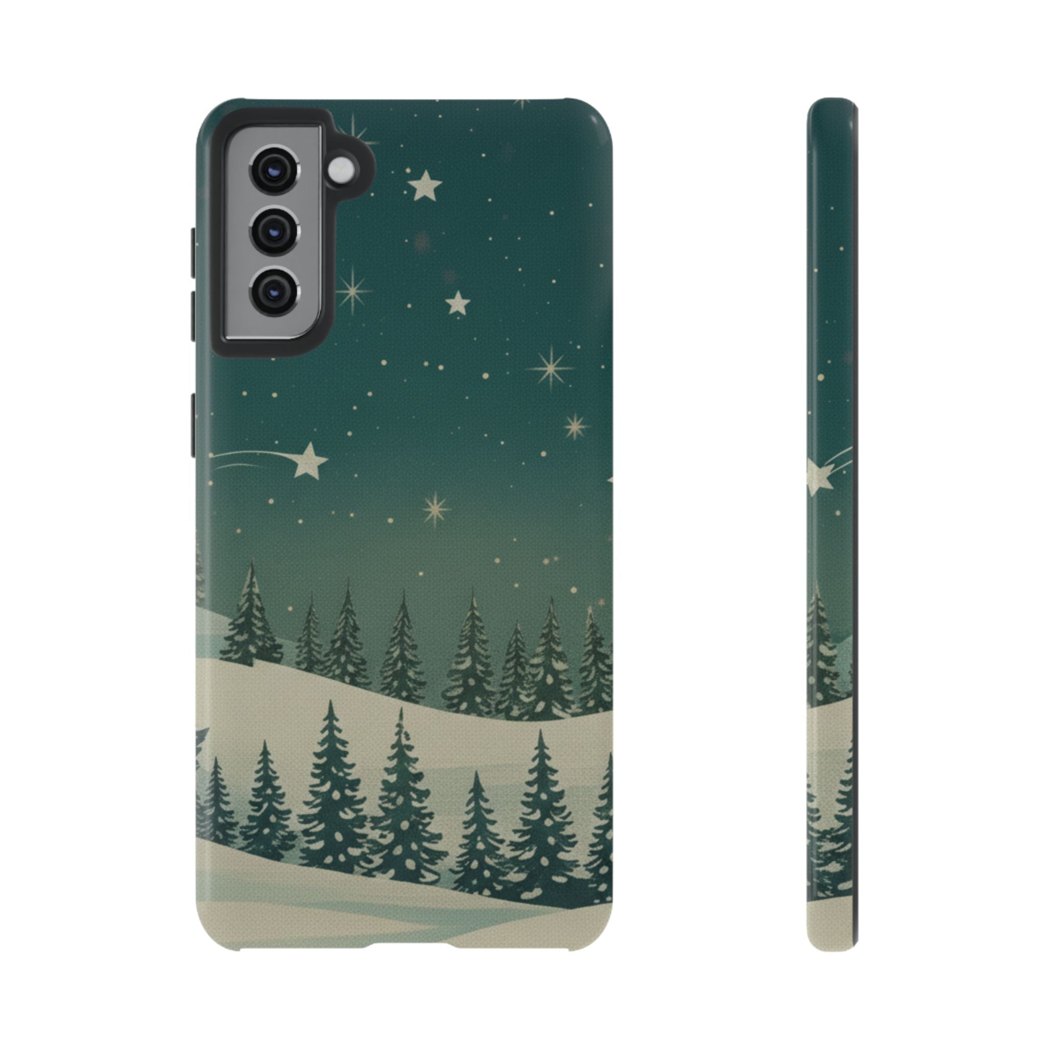 Winter Night Samsung Galaxy/Google Pixel Phone Case - Christmas Holiday Collection