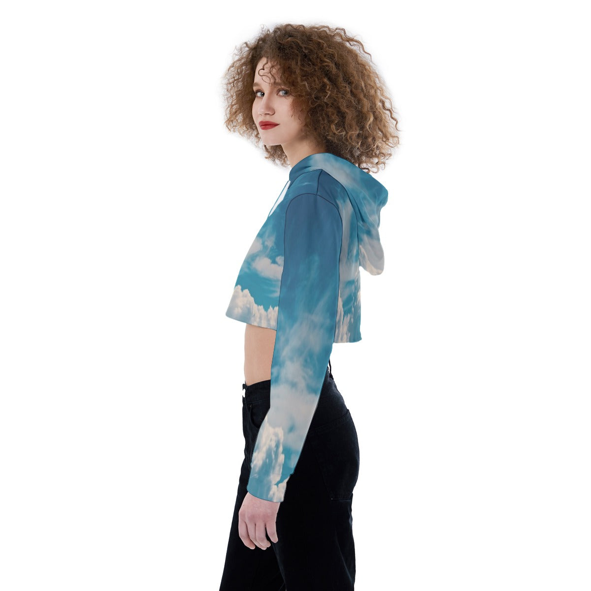 All-Over Print Women's Crop Top Hoodie