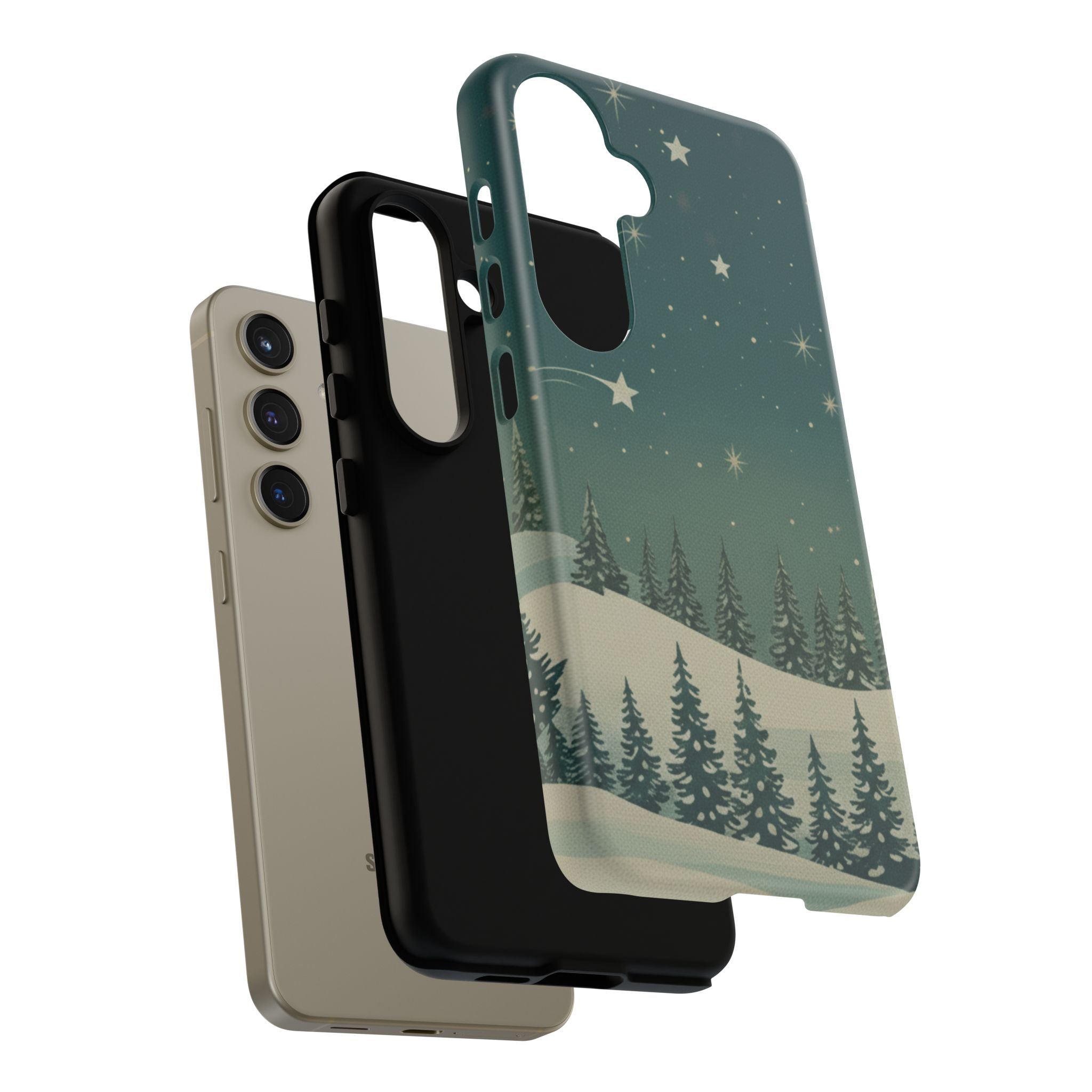 Winter Night Samsung Galaxy/Google Pixel Phone Case - Christmas Holiday Collection