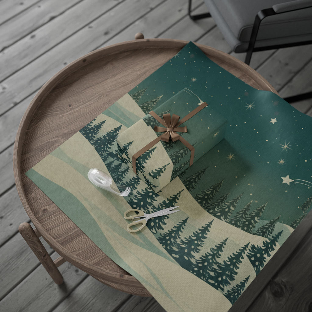 Winter Forest Wrapping Paper Roll - Christmas Holiday Collection