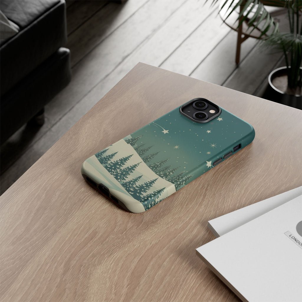 Winter Night Sky iPhone Case - Christmas Holiday Collection