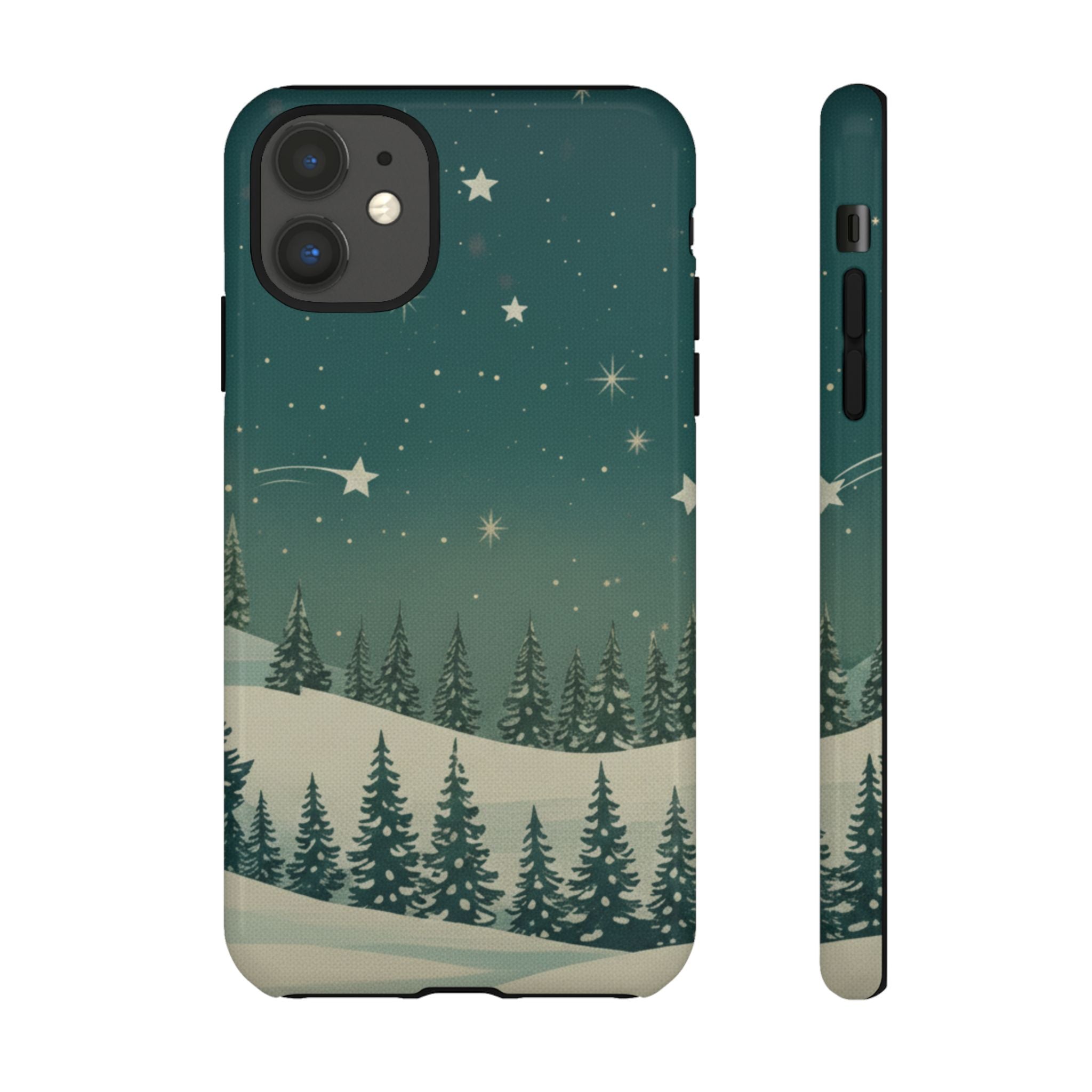 Winter Night Sky iPhone Case - Christmas Holiday Collection