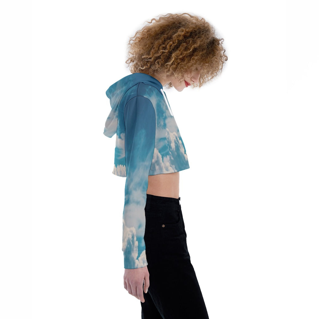 All-Over Print Women's Crop Top Hoodie