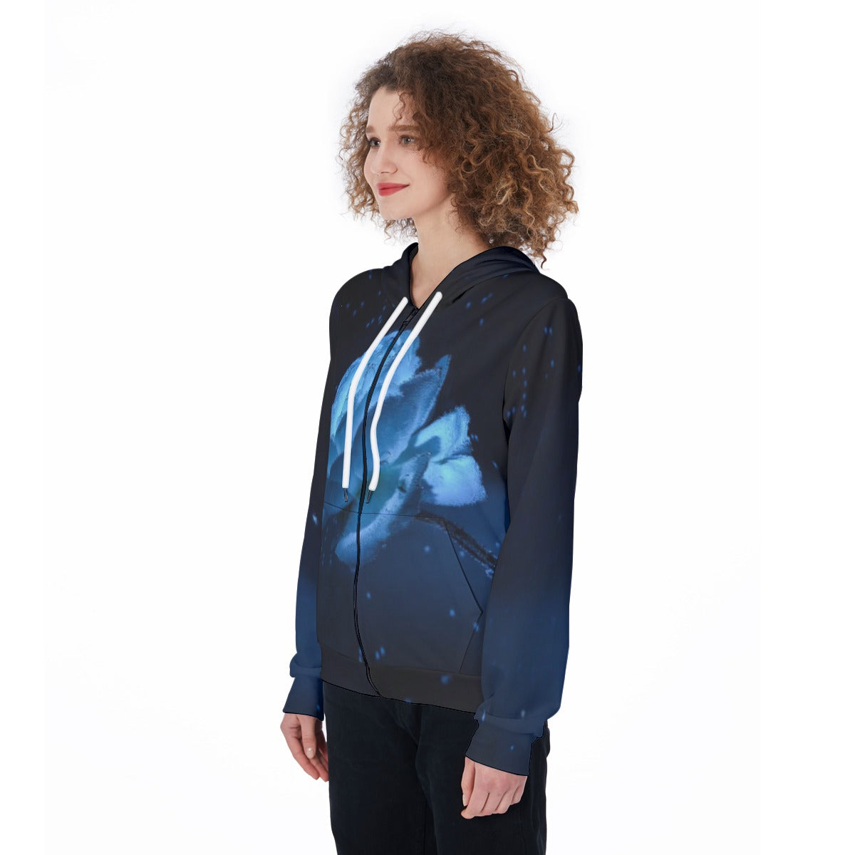 All-Over Print Women's Zip Up Hoodie