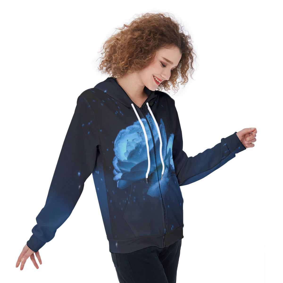 All-Over Print Women's Zip Up Hoodie