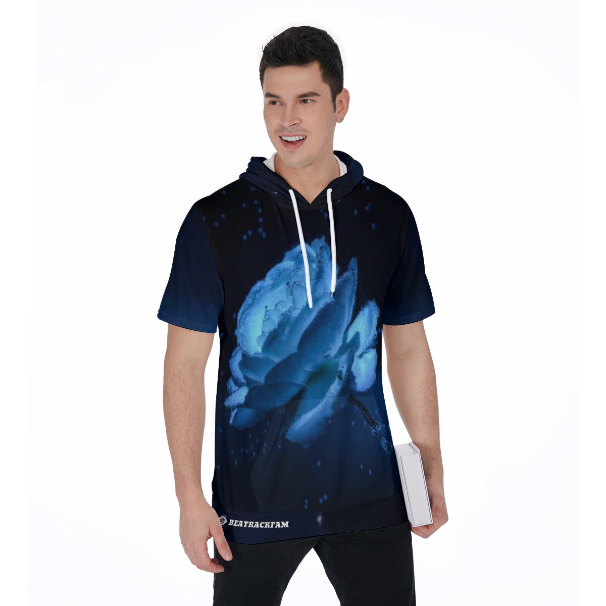 All-Over Print Men's Short Sleeve Hoodie T-Shirt