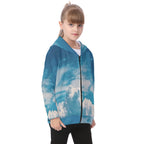 All-Over Print Kid's Heavy Fleece Zip Up Hoodie