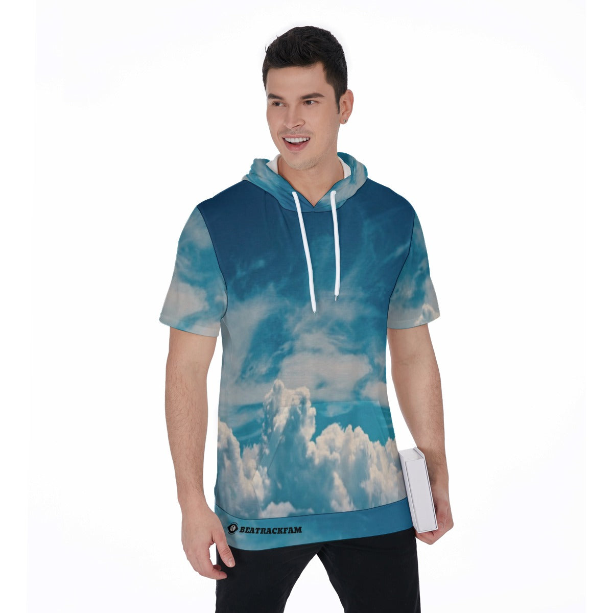All-Over Print Men's Short Sleeve Hoodie T-Shirt