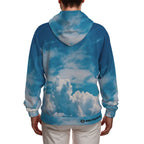 All-Over Print Zip Up Hoodie With Pocket