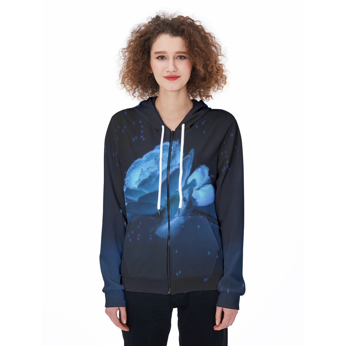 All-Over Print Women's Zip Up Hoodie