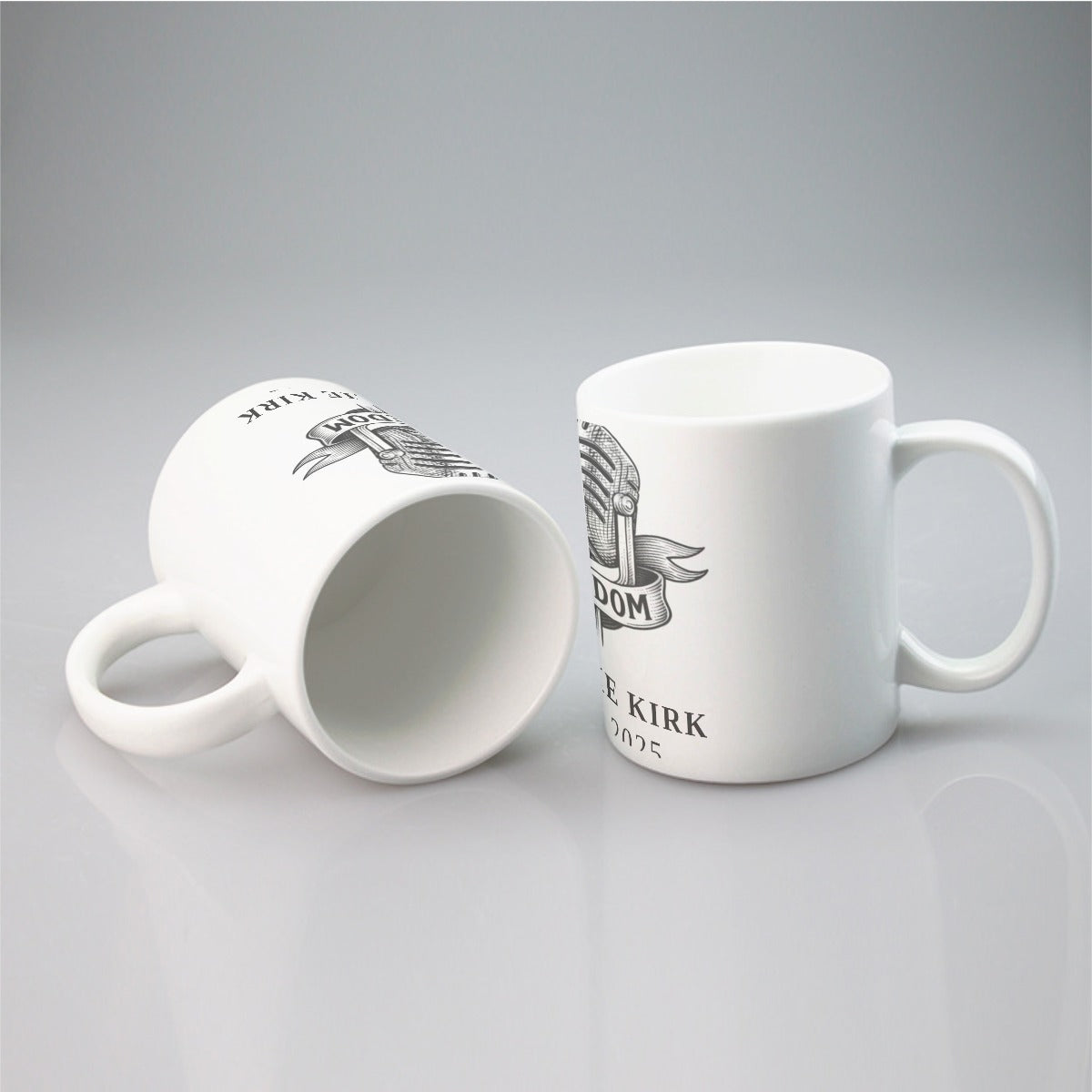 All-over print mug - Charlie Kirk Freedom Microphone Collection