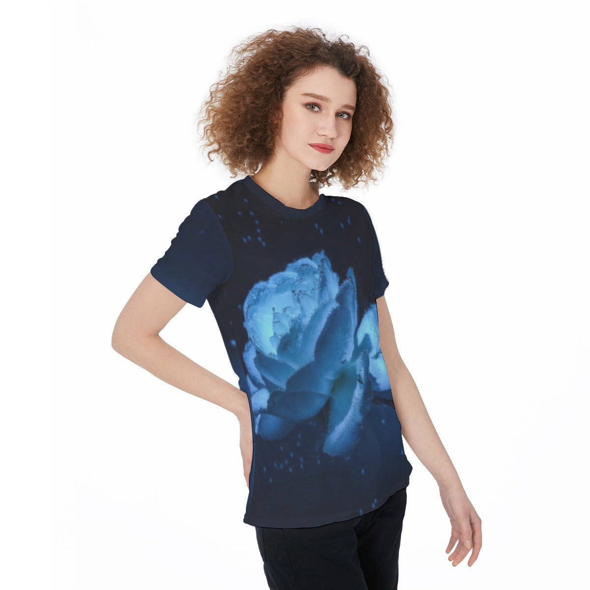 All-Over Print Round Neck T-Shirt