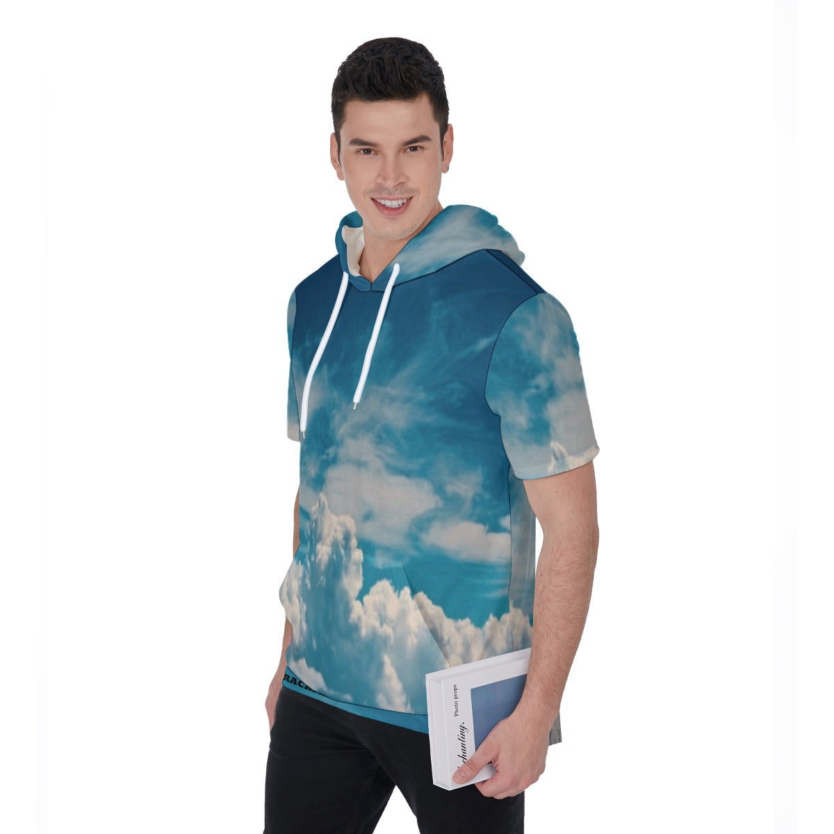 All-Over Print Men's Short Sleeve Hoodie T-Shirt