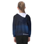 All-Over Print Kid's Zip-up Hoodie With Patch Pocket