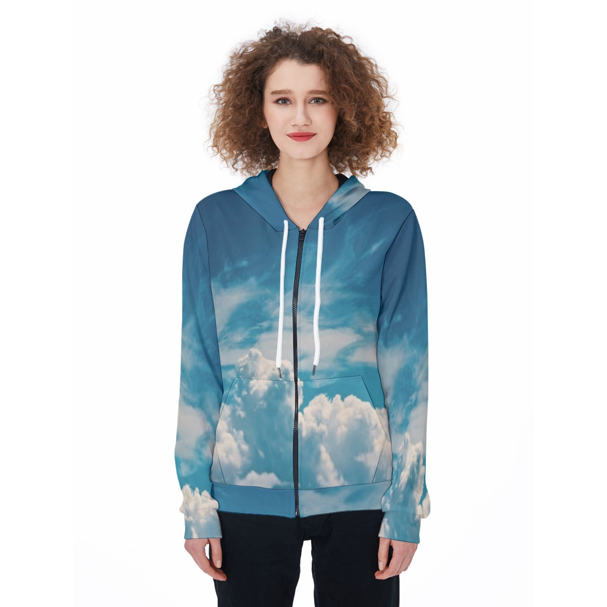 All-Over Print Women's Zip Up Hoodie
