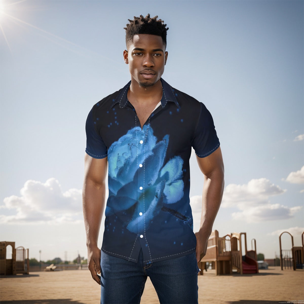 All-Over Print Men's Shirt