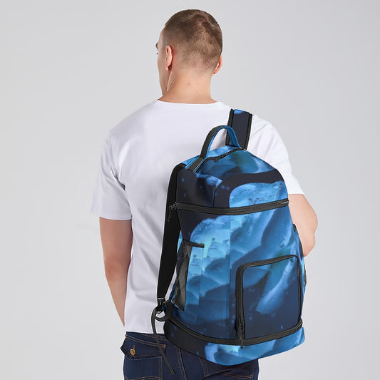 All-Over Print Multifunctional Backpack