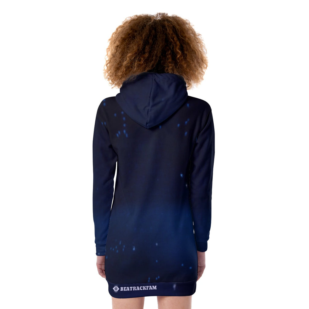 All-Over Print Women's Heavy Fleece Long Hoodie