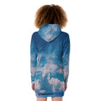 All-Over Print Women's Heavy Fleece Long Hoodie