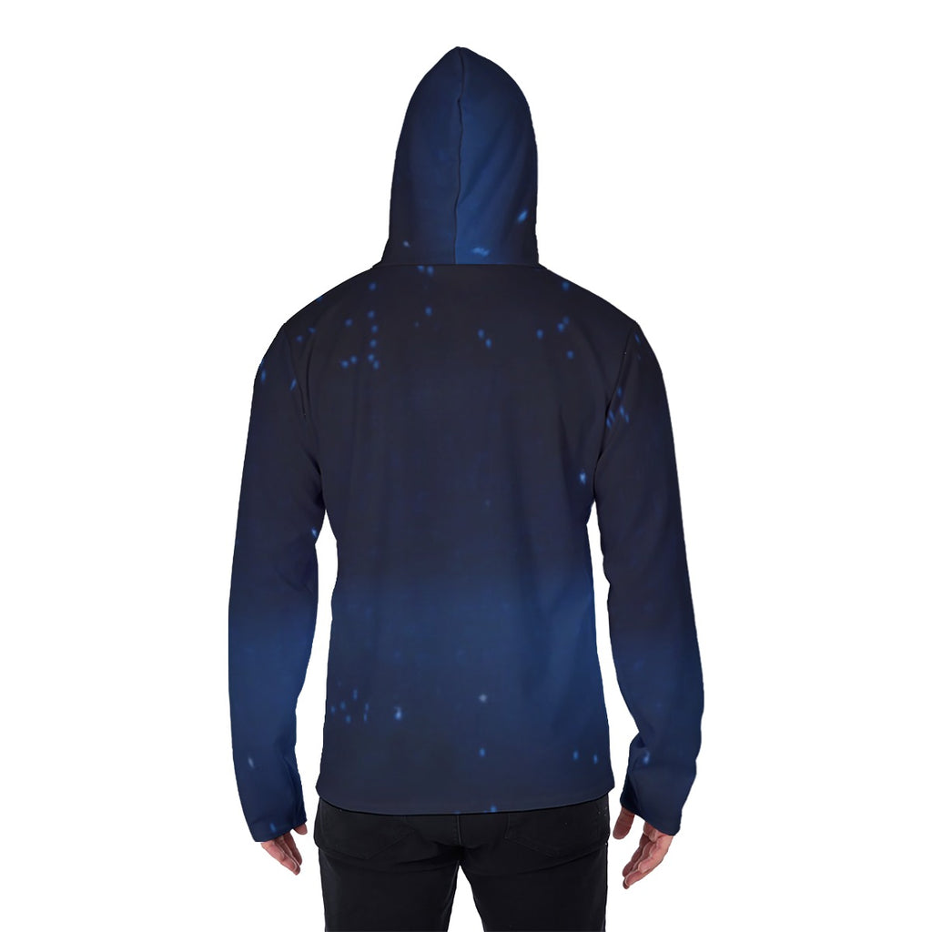 All-Over Print Men's Pullover Hoodie With Mask