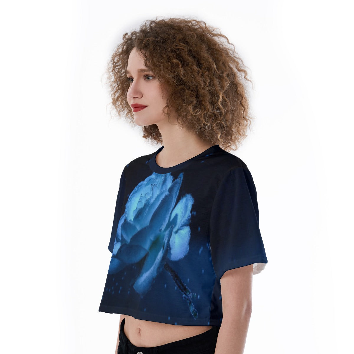 All-Over Print Cropped T-Shirt