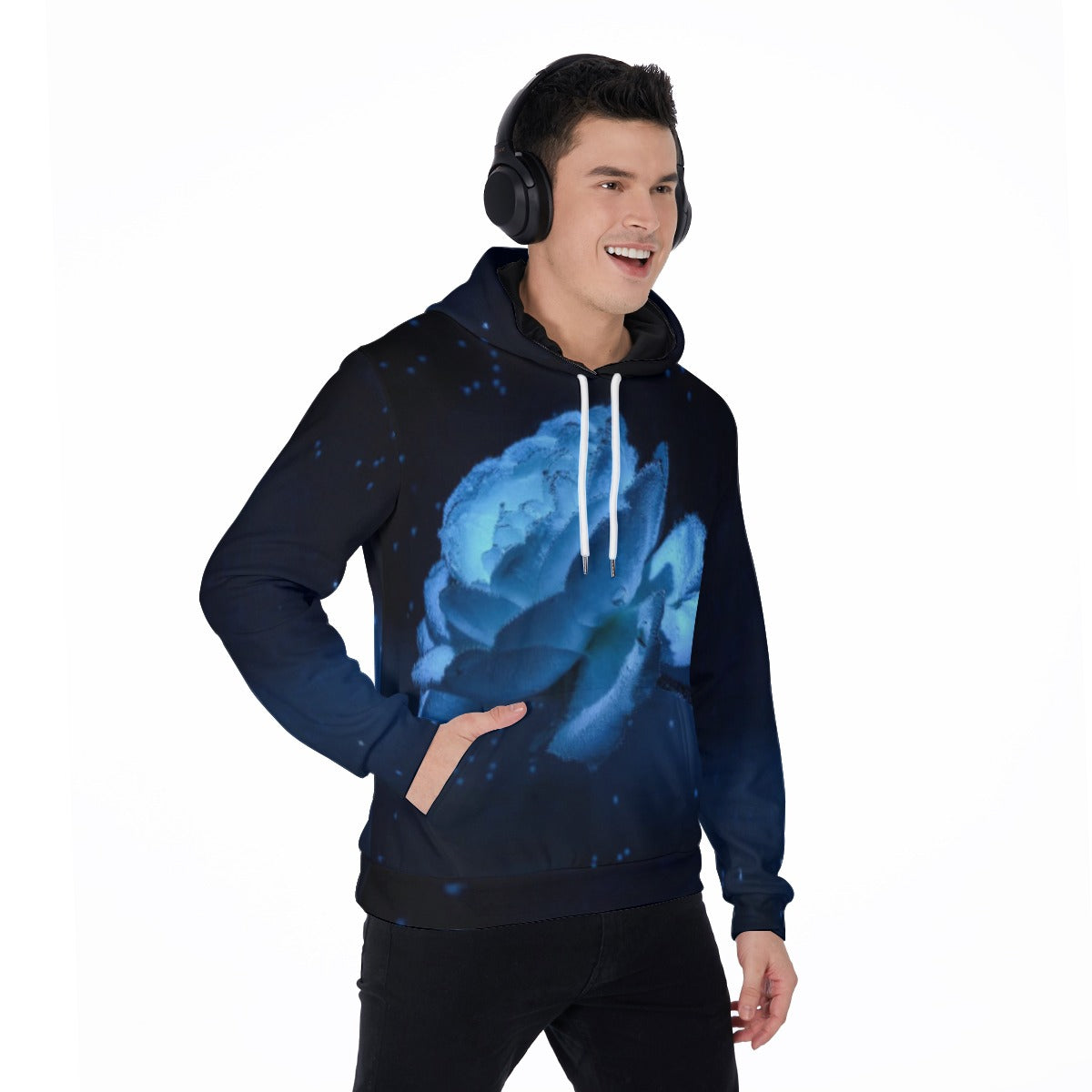 All-Over Print Men's Mirco Fleece Hoodie
