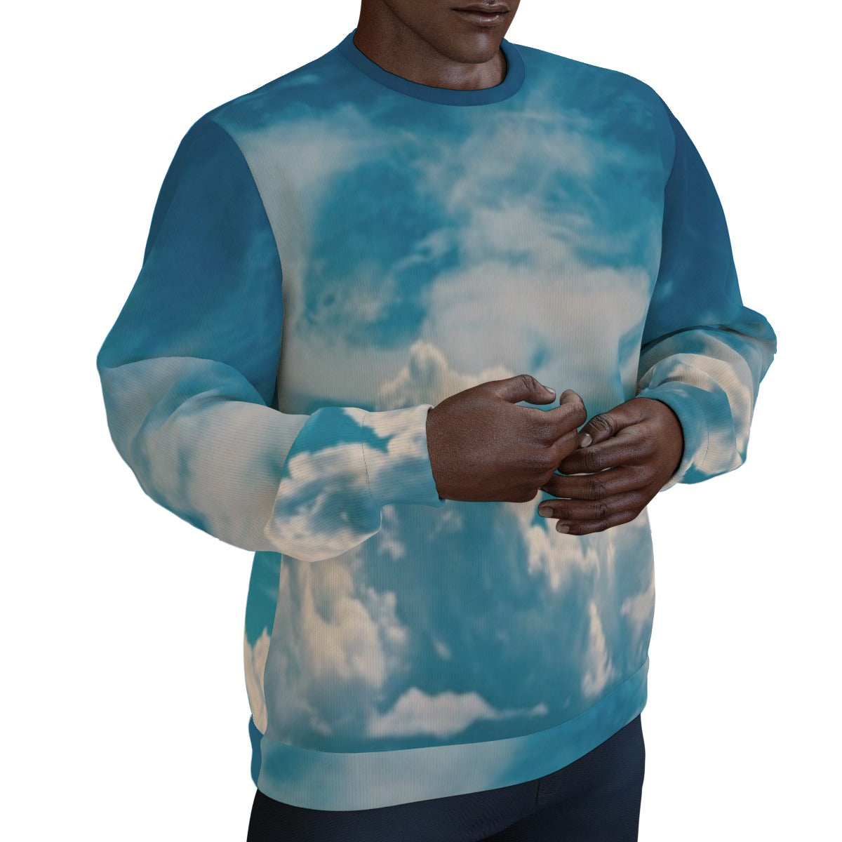 All-Over Print Men's Thicken Sweater