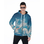 All-Over Print Men's Heavy Fleece Zip Up Hoodie