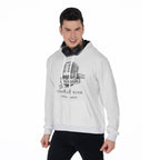 All-Over Print Men's Micro Fleece Hoodie - Charlie Kirk Freedom Microphone Collection