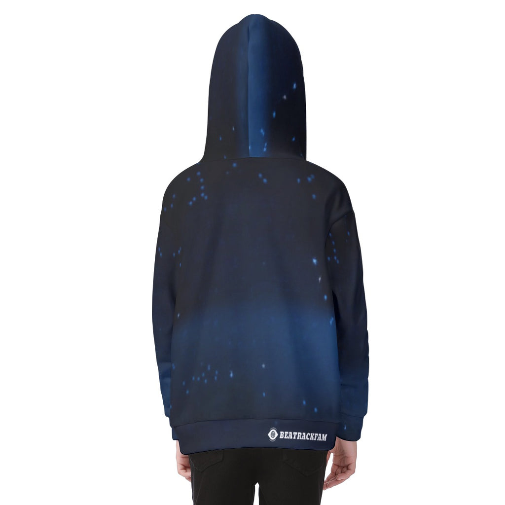 All-Over Print Kid's Heavy Fleece Zip Up Hoodie