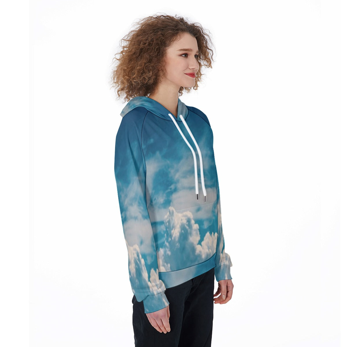 All-Over Print Women's Raglan Pullover Hoodie