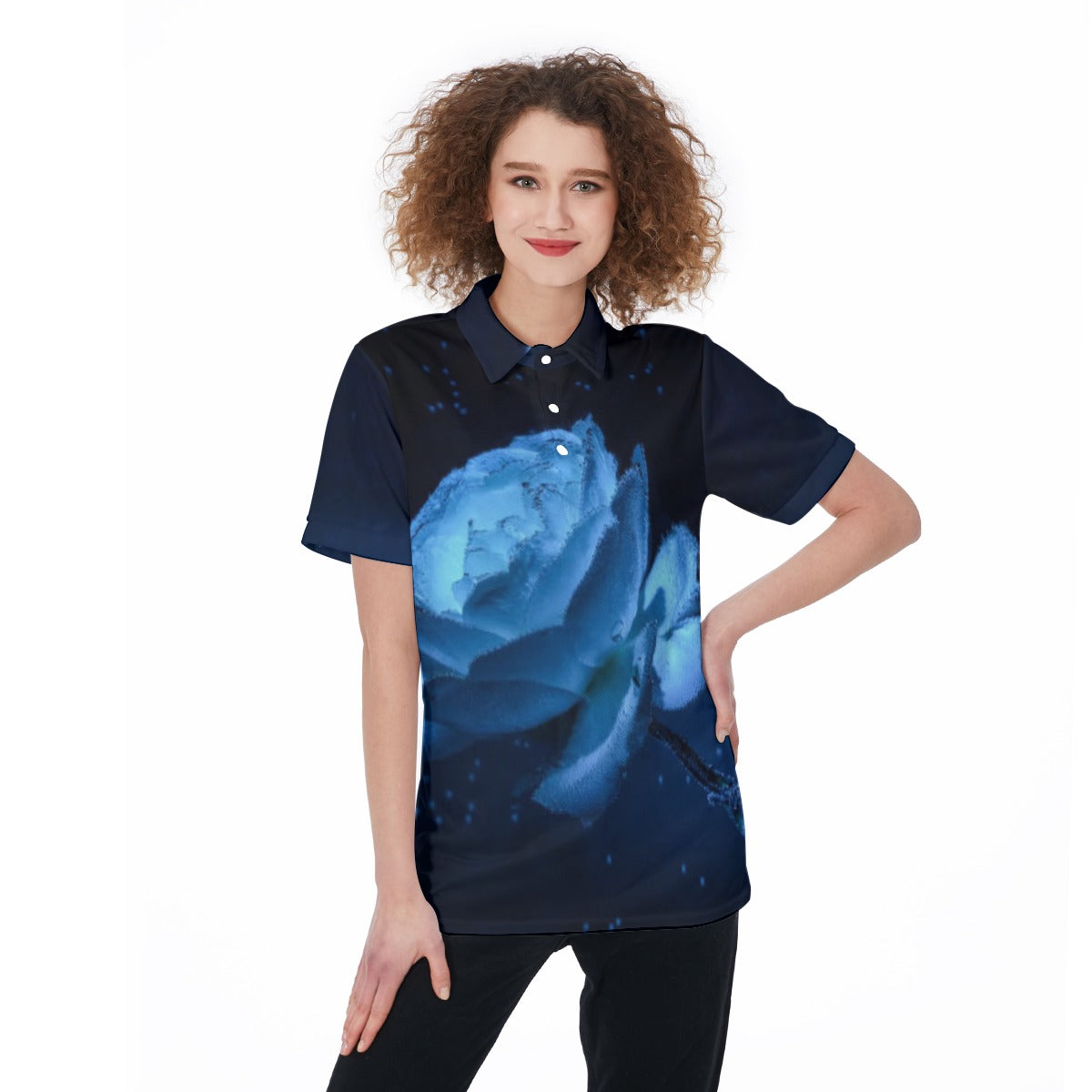 All-Over Print Women's Polo Shirt