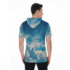 All-Over Print Men's Short Sleeve Hoodie T-Shirt