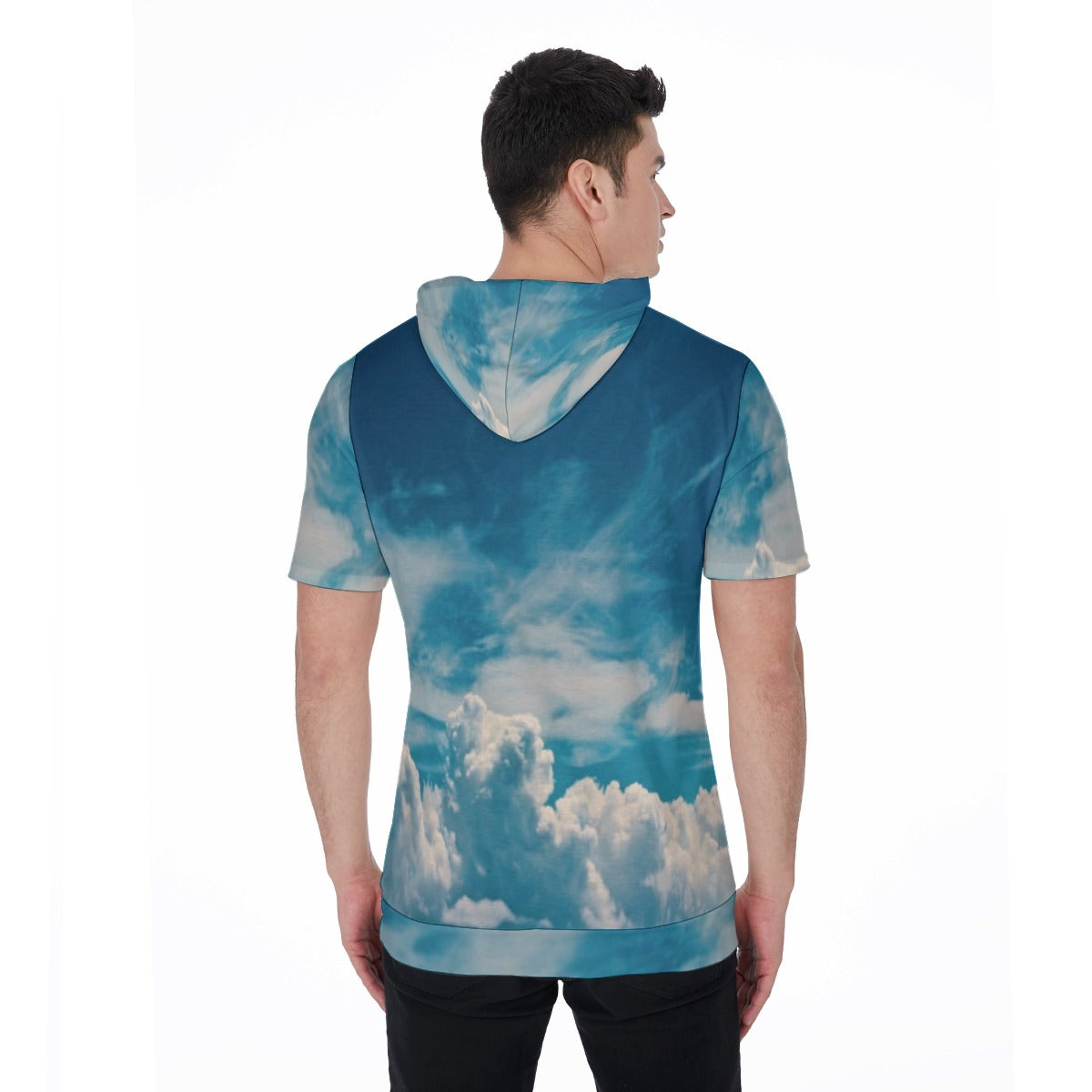 All-Over Print Men's Short Sleeve Hoodie T-Shirt