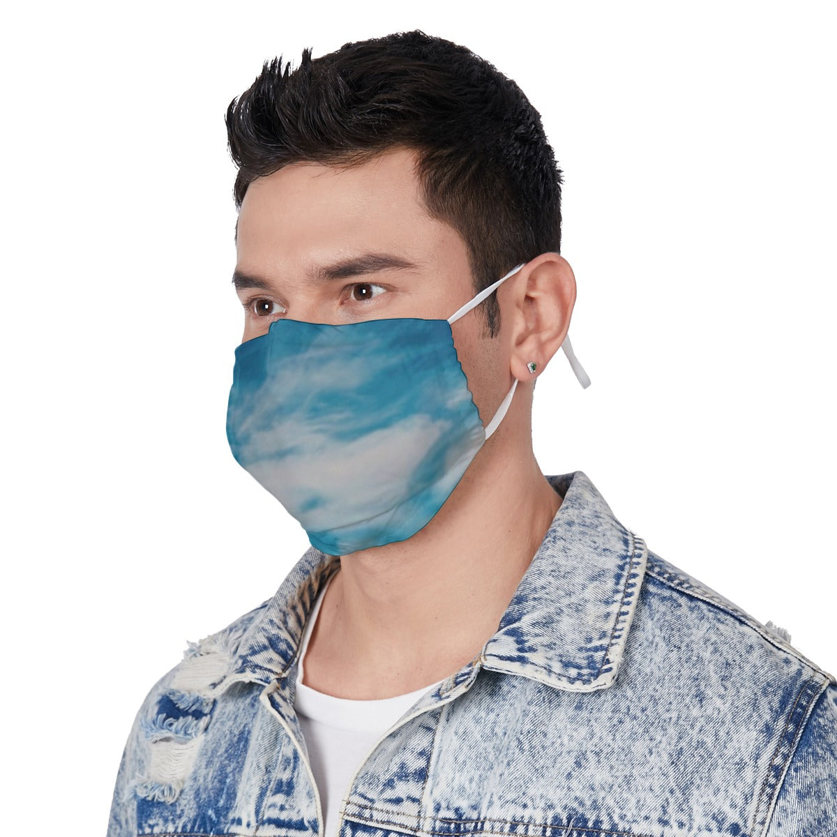 All-Over Print Face Mask with Adjustable Ear Loops