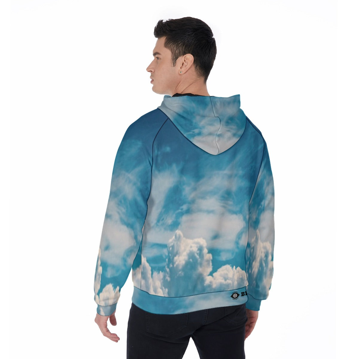 All-Over Print Men's Raglan Zip Up Hoodie