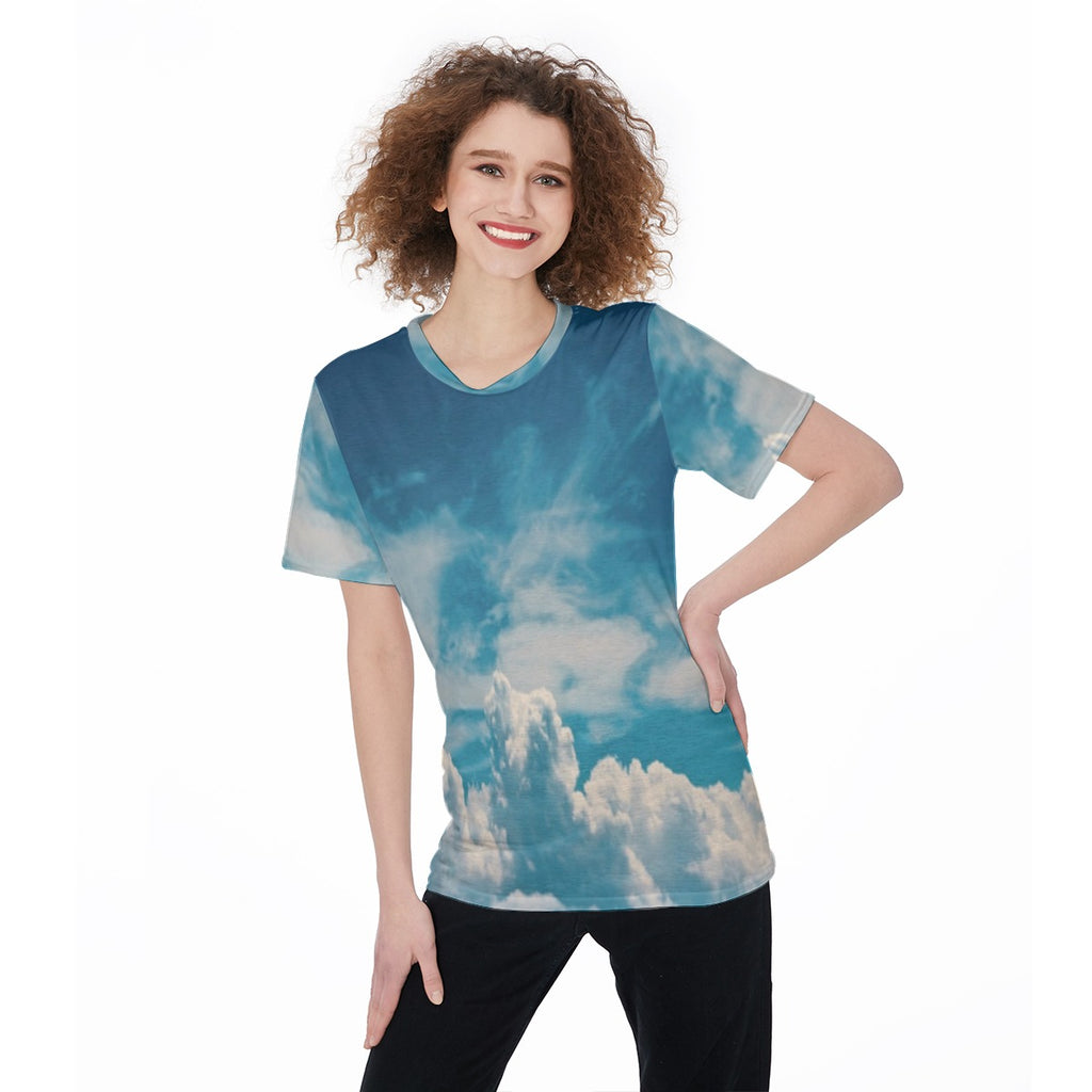 All-Over Print Women's O-Neck T-Shirt|180 GSM Jersey