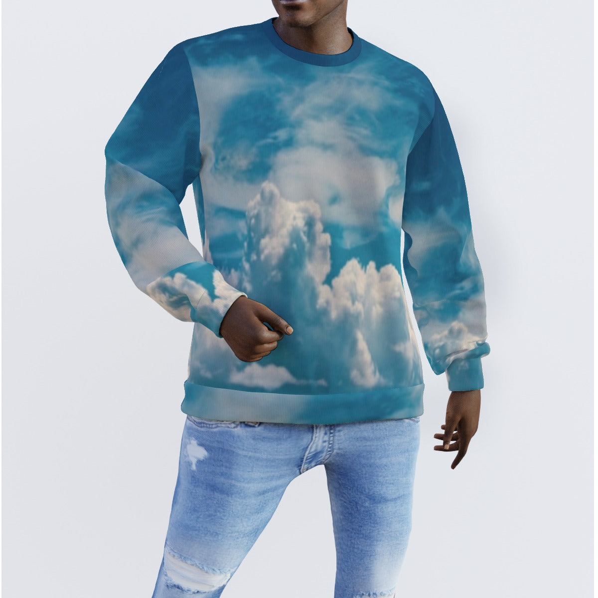 All-Over Print Men's Sweater