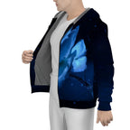 All-Over Print Men's Sherpa Fleece Zip Up Hoodie