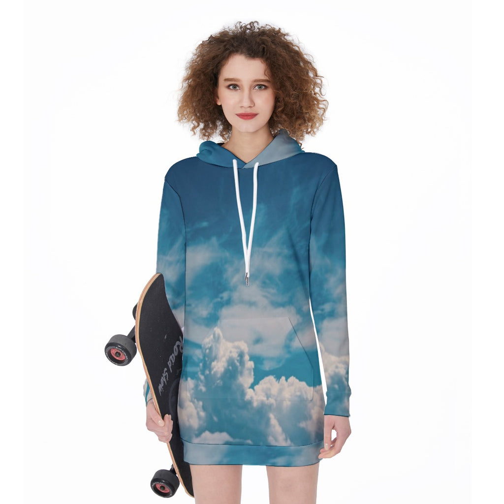 All-Over Print Women's Long Hoodie
