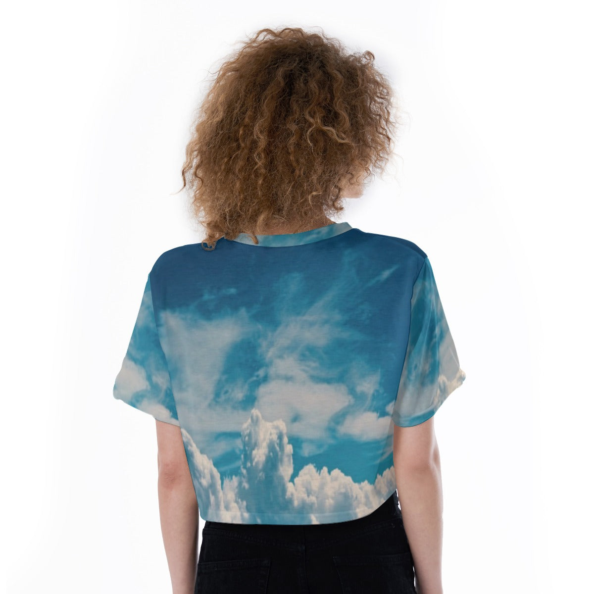 All-Over Print Cropped T-Shirt