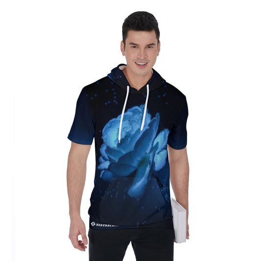 All-Over Print Men's Short Sleeve Hoodie T-Shirt