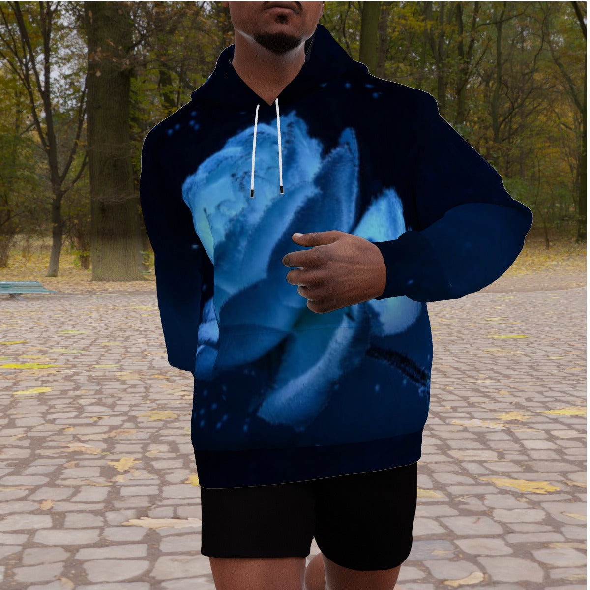 All-Over Print Men's Heavy Fleece Raglan Hoodie