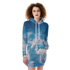 All-Over Print Women's Heavy Fleece Long Hoodie