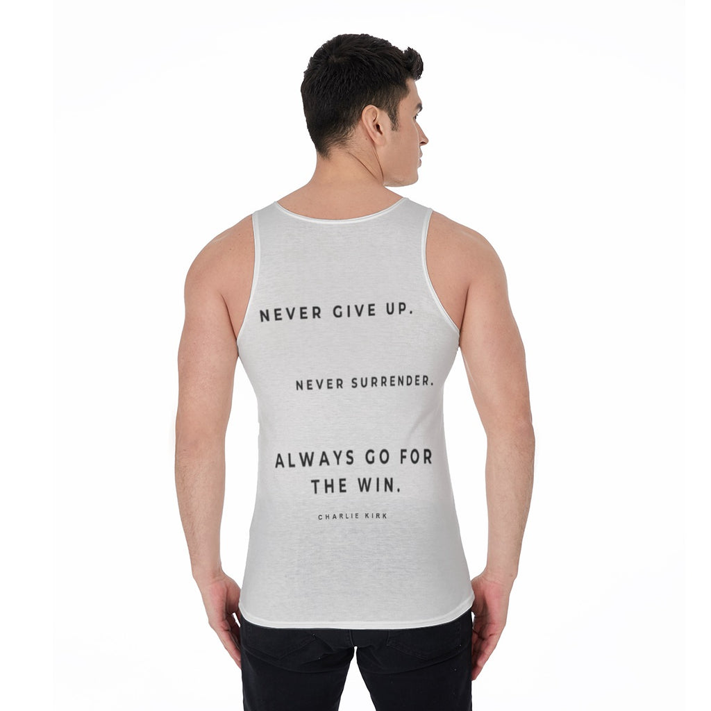 All-Over Print Men's Tank Top - Charlie Kirk Freedom Microphone Collection
