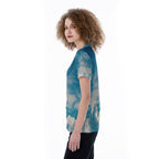 All-Over Print V-neck Women's T-shirt