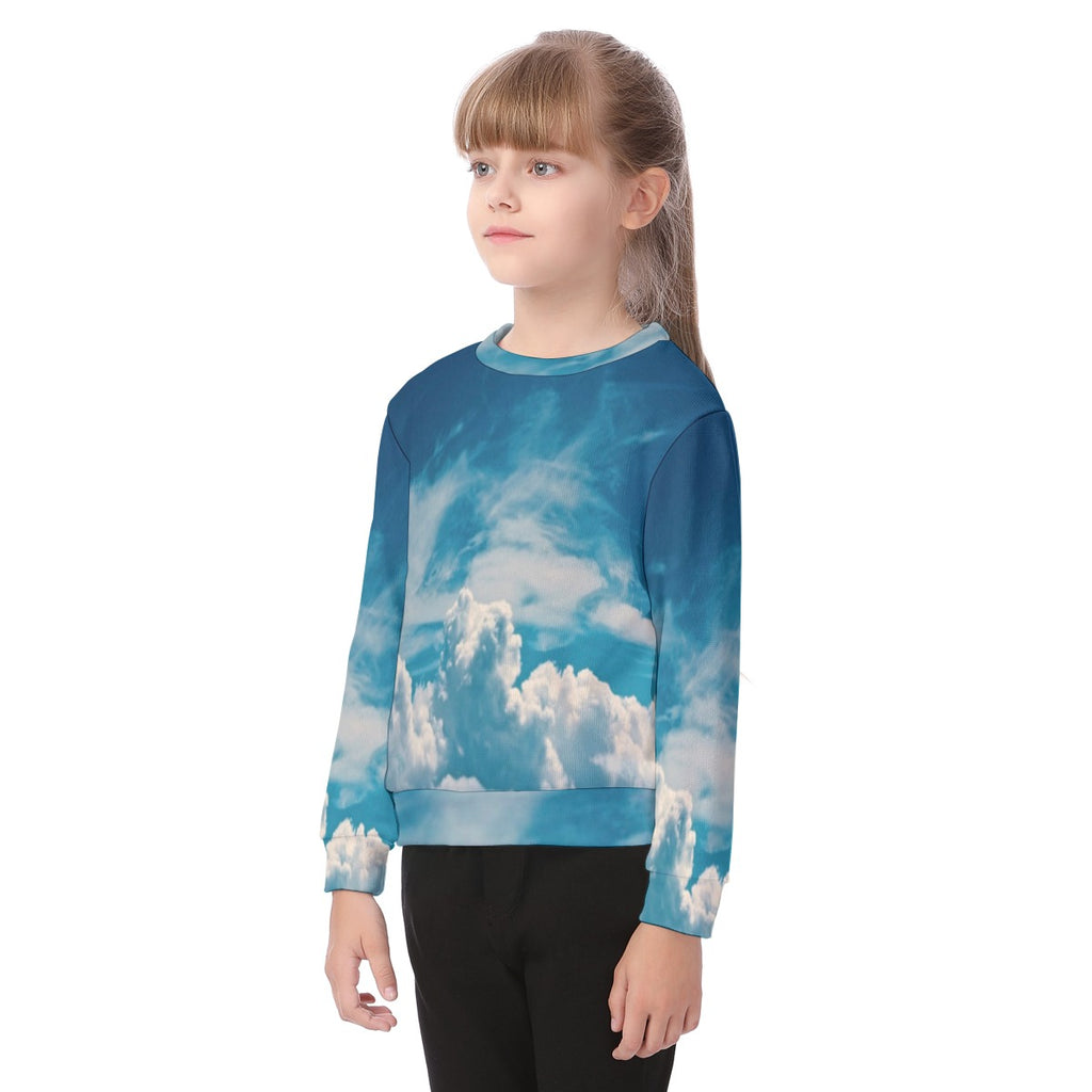 All-Over Print Kid's Thicken Sweater
